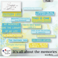 It's all about the memories * wordbits * by Jessica art-design