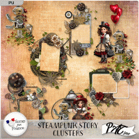 Steampunk Story - Clusters by Pat Scrap