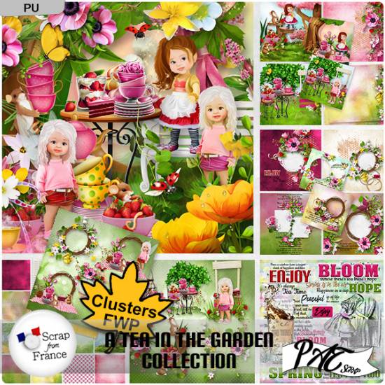A tea in the garden - Collection by Pat Scrap