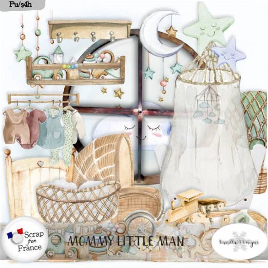 Mommy little man by VanillaM Designs