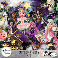 Cute or Creepy - Kit by Pat Scrap