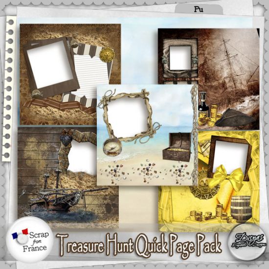 TREASURE HUNT QUICK PAGE PACK - FULL SIZE - Click Image to Close