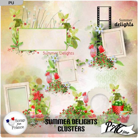 Summer Delights - Clusters by Pat Scrap
