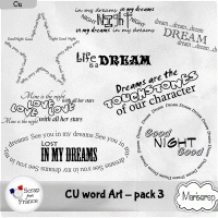CU Word Art - Pack 3 de Mariscrap