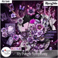 My Purple Symphony Elements by MaryJohn