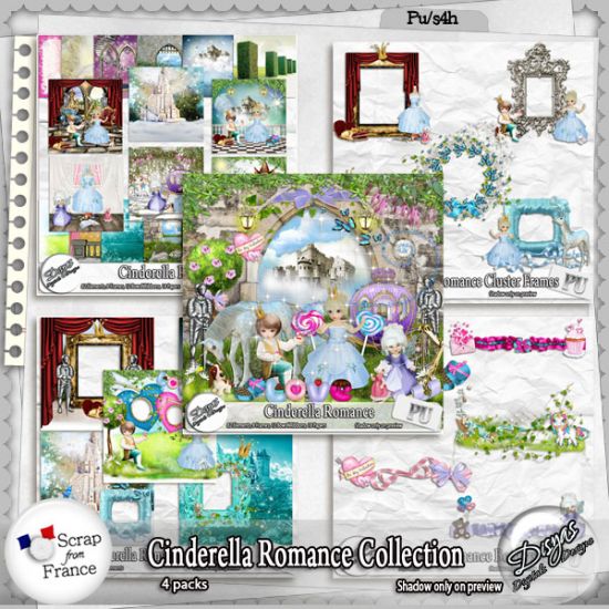 CINDERELLA ROMANCE SCRAP KIT COLLECTION - FULL SIZE - Click Image to Close