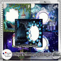 MAGIC AND MOONLIGHT QUICK PAGE PACK - FULL SIZE