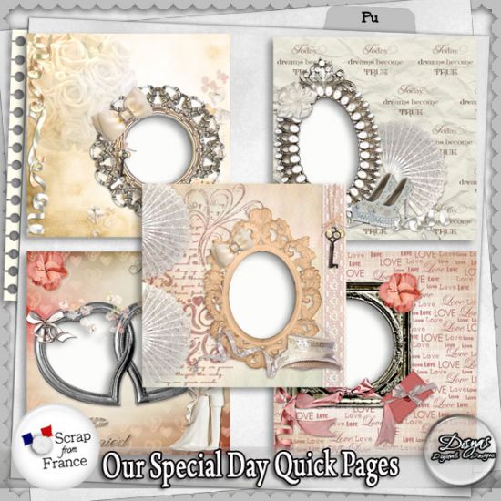 OUR SPECIAL DAY QUICK PAGE PACK - FULL SIZE - Click Image to Close