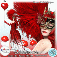 LADY IN RED POSER TUBE PACK CU - FULL SIZE by Disyas
