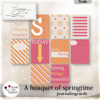 a bouquet of springtime journalingcards by Jessica art-design