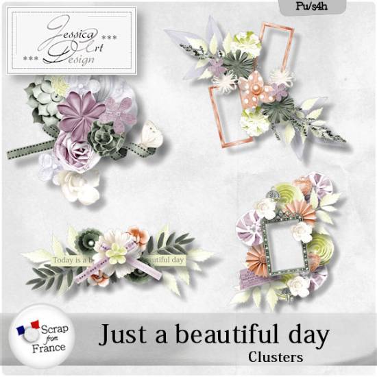 Just a beautiful day clusters by Jessica art-design