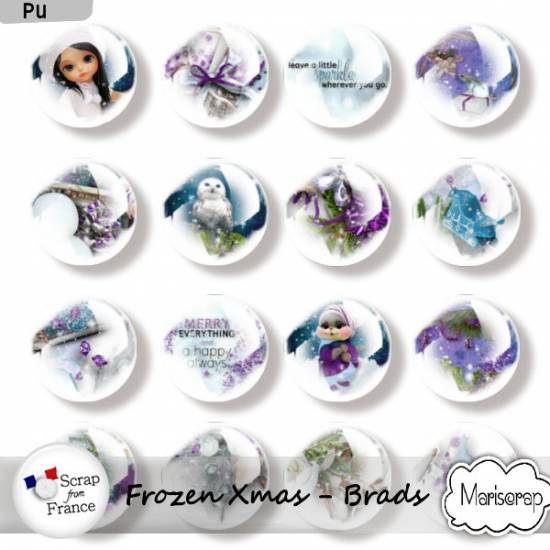Frozen Xmas - Brads by Mariscrap