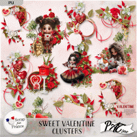 Sweet Valentine - Clusters by Pat Scrap