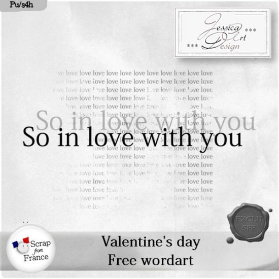 Freebie Wordart Valentine by Jessica art-design - Click Image to Close