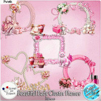 BEAUTIFUL LADY CLUSTER FRAMES - FULL SIZE by Disyas