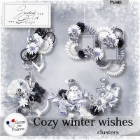 Cozy winter wishes clusters by Jessica art-design