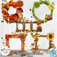 MAGIC AUTUMN CLUSTER FRAMES - FULL SIZE by Disyas