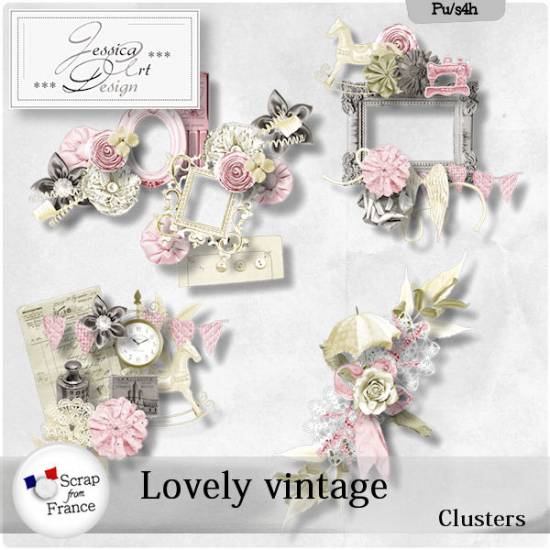 Lovely vintage clusters by Jessica art-design