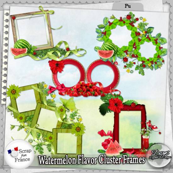 WATERMELON FLAVOR CLUSTER FRAME PACK - FULL SIZE