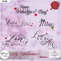 My Valentine Wordarts by AADesigns