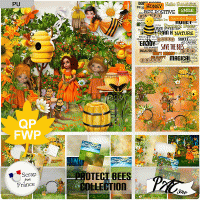 Protect Bees - Collection by Pat scrap