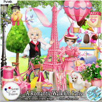 A ROMANTIC WALK ON PARIS SCRAP KIT - FULL SIZE by Disyas