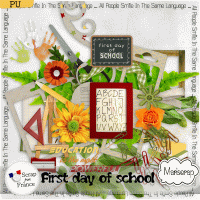 First Day in School - minikit by Mariscrap