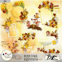 Foxy Fall - Clusters by Pat Scrap