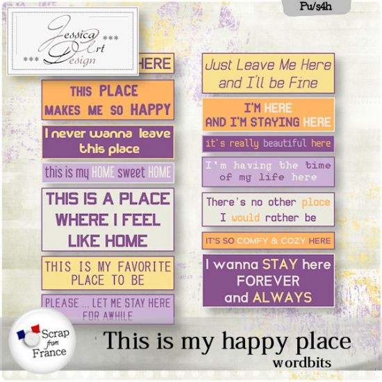 This is my happy place * wordbits * by Jessica art-design - Click Image to Close