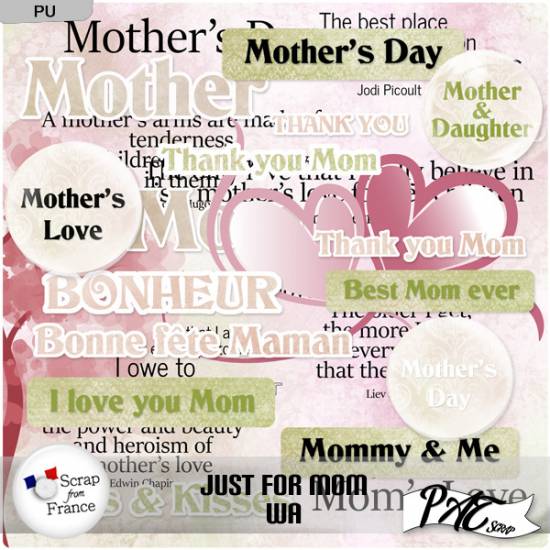 Just for Mom - WA by Pat Scrap (PU)
