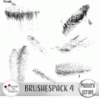 Brushespack 4 CU/PU by Mystery Scraps