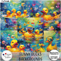 Funny Ducks Backgrounds CU/PU by Mystery Scraps