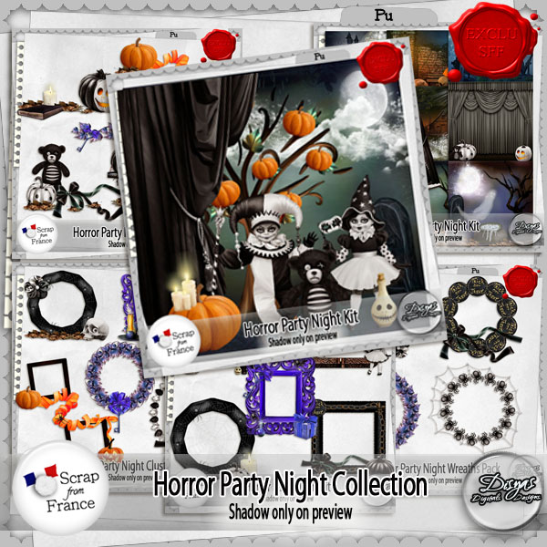 HORROR PARTY NIGHT KIT COLLECTION FULL SIZE - Click Image to Close
