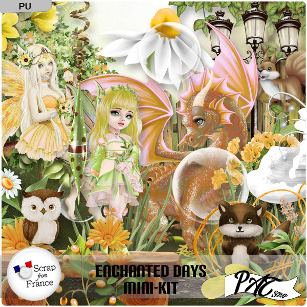 Enchanted Days - Mini-kit by Pat Scrap - Click Image to Close