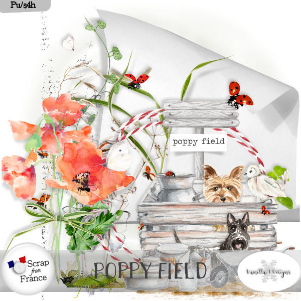Poppy field by VanillaM Designs - Click Image to Close