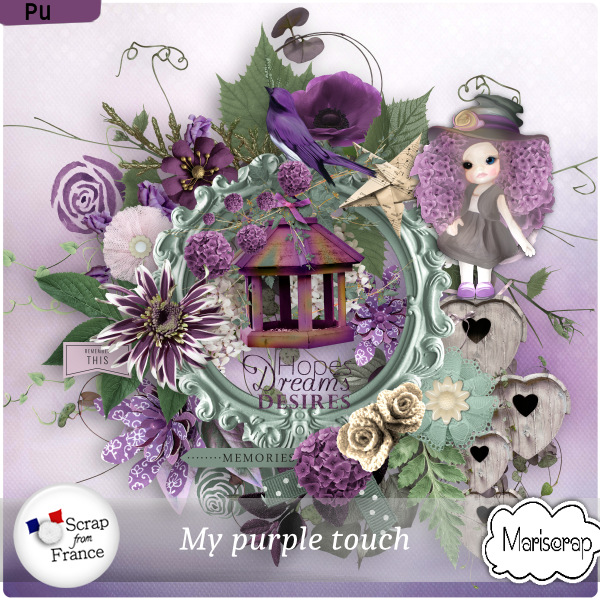 My purple touch - kit by Mariscrap - Click Image to Close