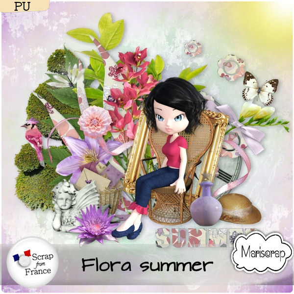 Flora summer - kit by Mariscrap - Click Image to Close
