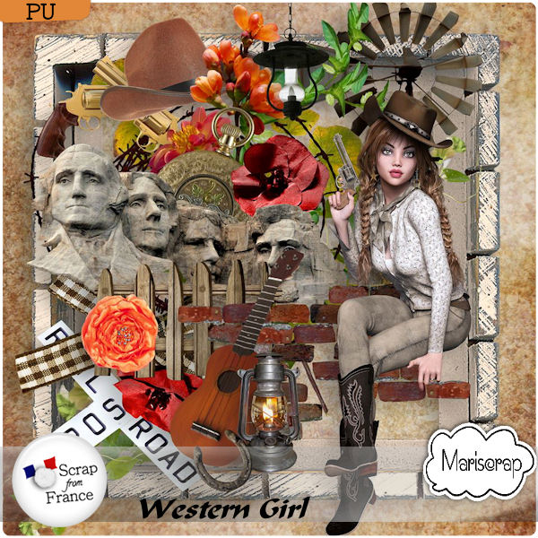 Western Girl - kit by Mariscrap - Click Image to Close