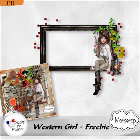 Western Girl - FREEBIE by Mariscrap - Click Image to Close
