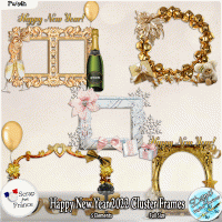 HAPPY NEW YEAR 2022 CLUSTER FRAMES - FULL SIZE
