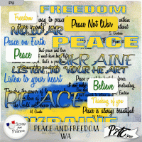 Peace and Freedom - WA by Pat Scrap