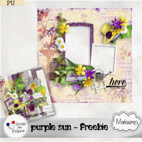 Purple sun - QP freebie by Mariscrap