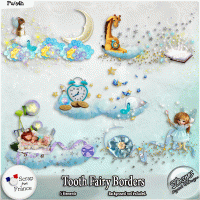 TOOTH FAIRY BORDERS - FULL SIZE by Disyas Designs