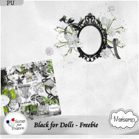 Black for dolls - FREEBIE by Mariscrap