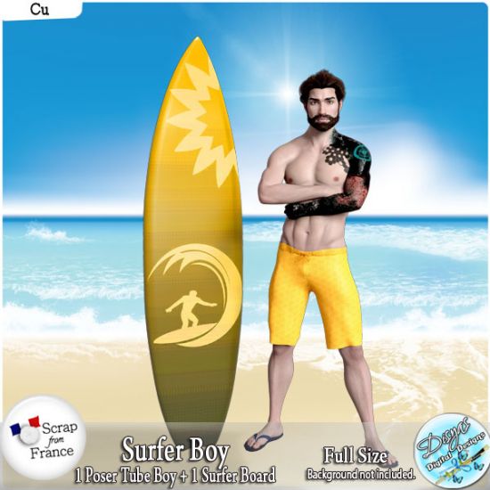 SURFER BOY POSER TUBE CU - FULL SIZE - Click Image to Close