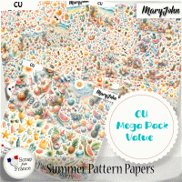 Summer Pattern Papers {CU} by MaryJohn