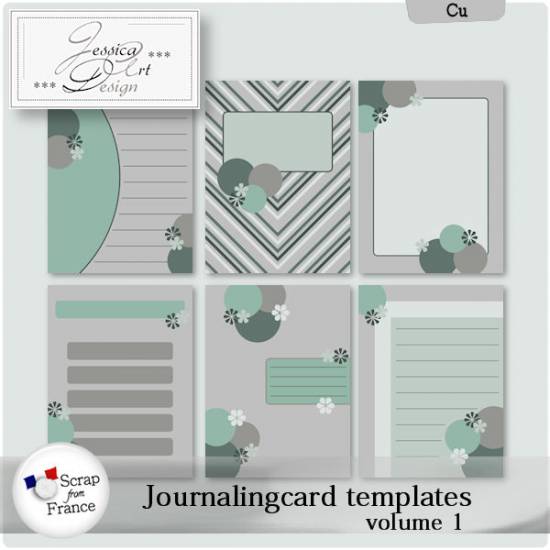 CU Journalingcard Templates Vol. 1 by Jessica art-design