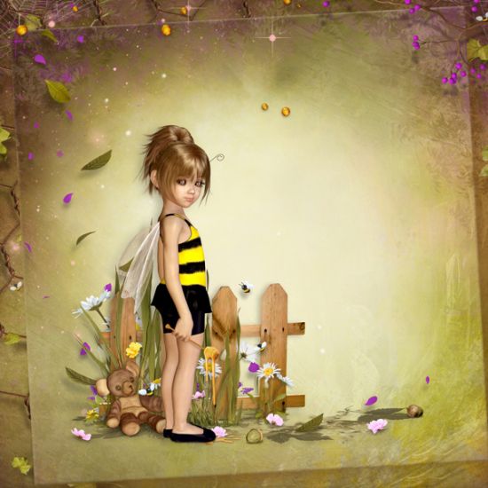 Honey, bees and daisies - Click Image to Close