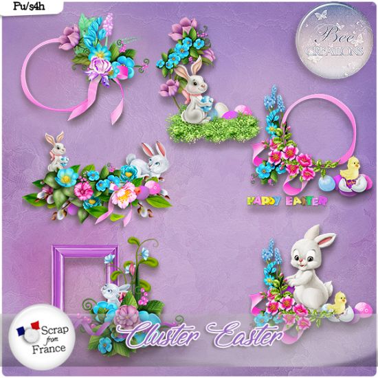 Easter Cluster (PU/S4H) by Bee Creation - Click Image to Close