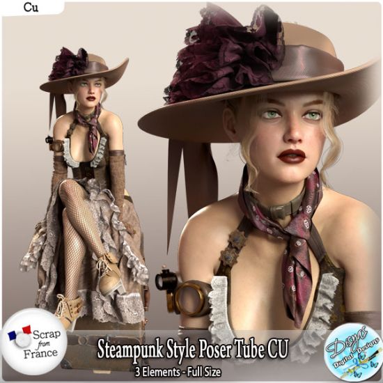 STEAMPUNK STYLE POSER TUBE CU - FULL SIZE - Click Image to Close
